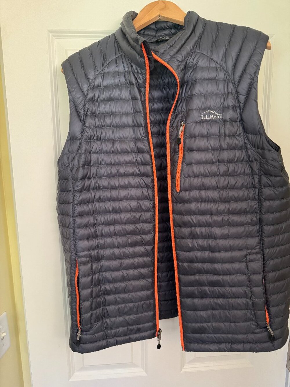 L.L. Bean Large Tall Down Vest - Grey